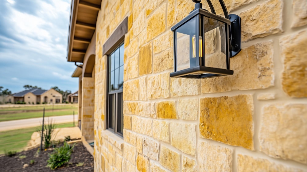 Demeure de caractère en pierre meulière avec volets peints selon prescriptions ABF dans le secteur sauvegardé du Chesnay-Rocquencourt Yvelines 78